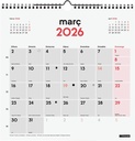 CALENDARIO PARET ESCRIURE 30X30 2026 CAT+