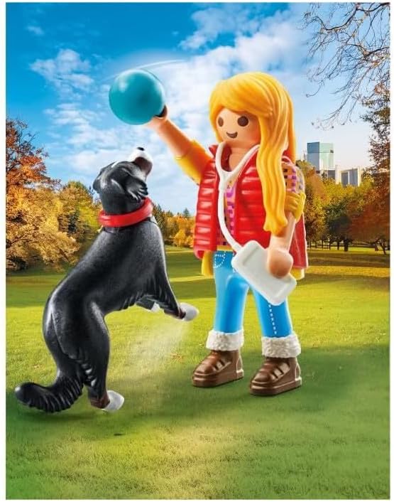 Mujer con perro de montaña PLAYMOBIL 71738