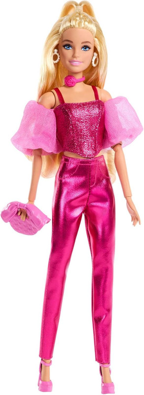 BARBIE DELUXE METALLIC CON CORSET ROSA