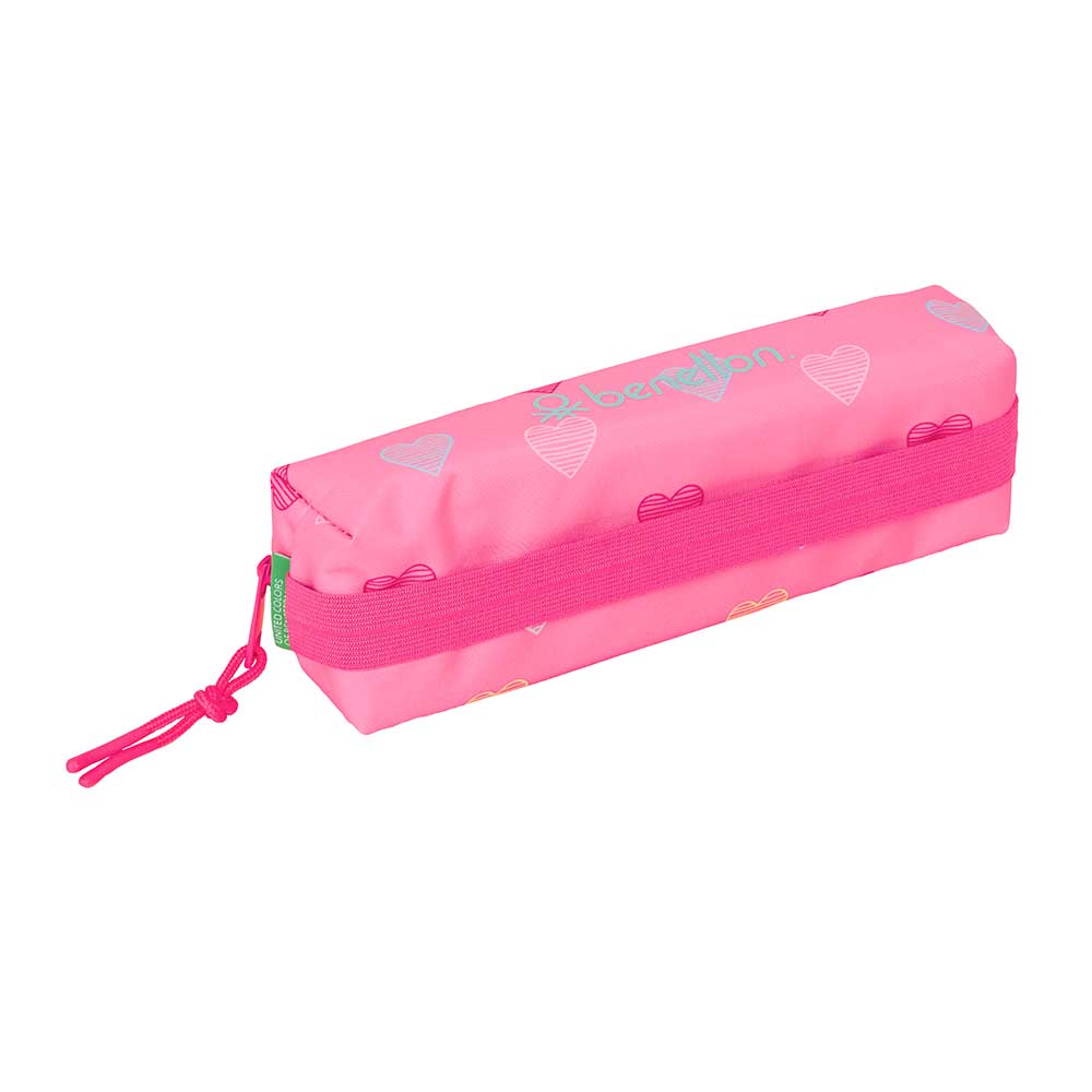 PORTATODO RECTANGULAR C/GOMA ELAST. 22CM BENETTON "HEART"