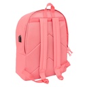 MOCHILA DOBLE PARA PORTATIL 15,6"+USB F.C.BARCELONA CHICA CORAL