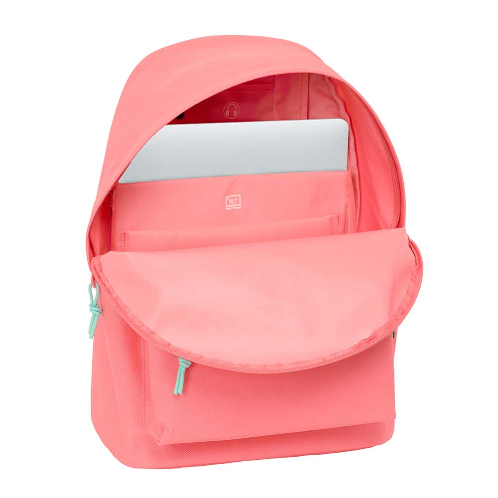 MOCHILA PARA PORTATIL 14,1" BENETTON BASICS "CORAL"