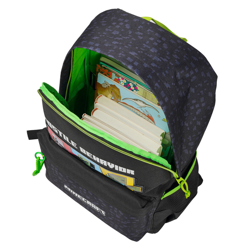 Minecraft  Mochila Juvenil Adaptable a Trolley -Hostile Behavior