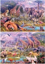 PUZZLE 2X100 ANIMALES SALVAJES FSC(  EDUCA 18606