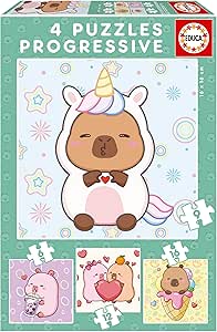 PUZZLE PROGRESIVOS CAPYFUN 6+9+12+1 EDUCA 20483