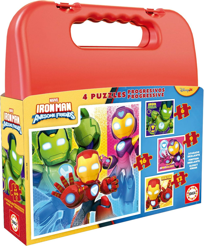 PUZZLE MALETA PROG.IRON ROJA FSC(R) EDUCA 20344