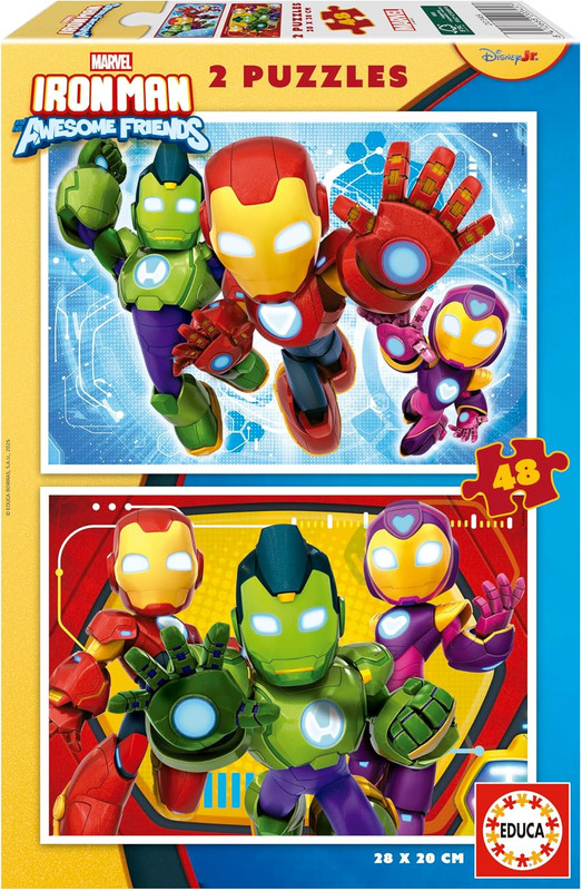 PUZZLE 2X48 IRON MAN AND AWESOME FS EDUCA 20345