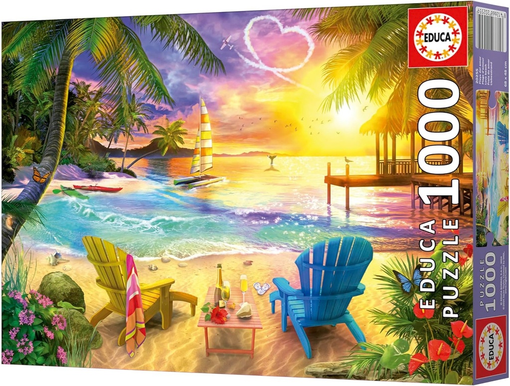 PUZZLE 1000 PLAYA DEL AMOR FSC(R) EDUCA 20255