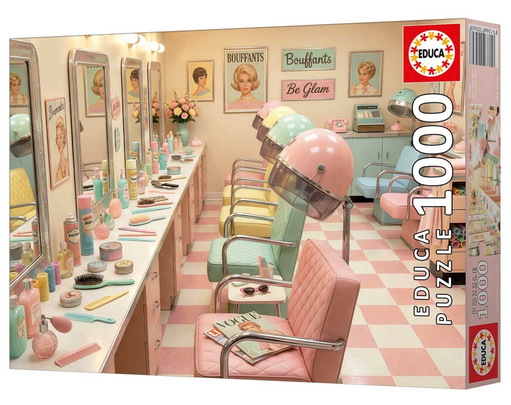 PUZZLE 1000 RETRO GLAM SALON FSC EDUCA 20562