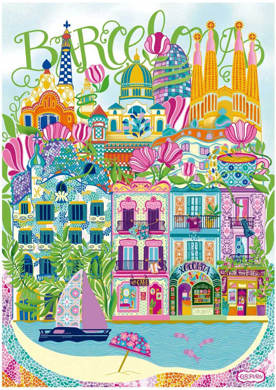 PUZZLE 1000 BARCELONA BY CAR PINT F EDUCA 20557