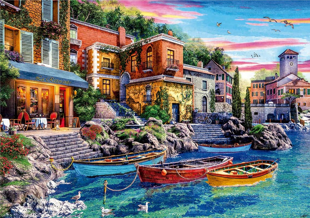 PUZZLE 3000 PUESTA DE SOL EN COMO F EDUCA 19052