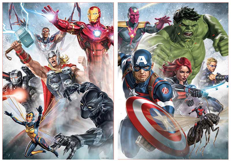 PUZZLE 2X500 AVENGERS FSC(R) EDUCA 17994