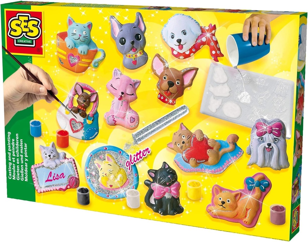 MOLDEAR Y PINTAR GATOS-PERRO SES S01154