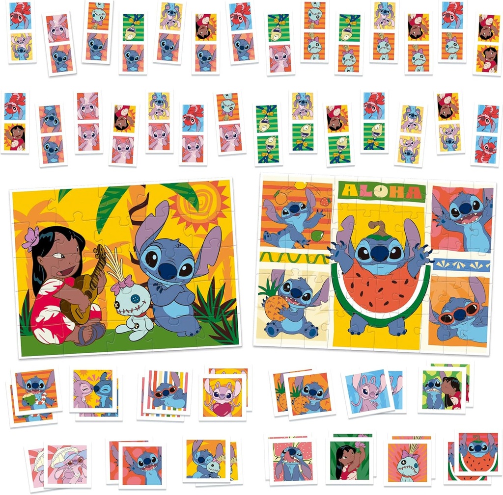 JUEGO SUPERPACK 4in1 STITCH FSC  EDUCA 20474