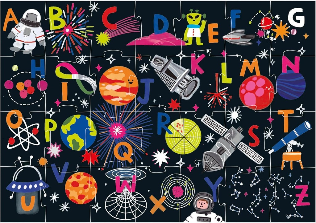 PUZZLE 28 ALPHABET PUZZLE SPACE P.M  EDUCA 20493