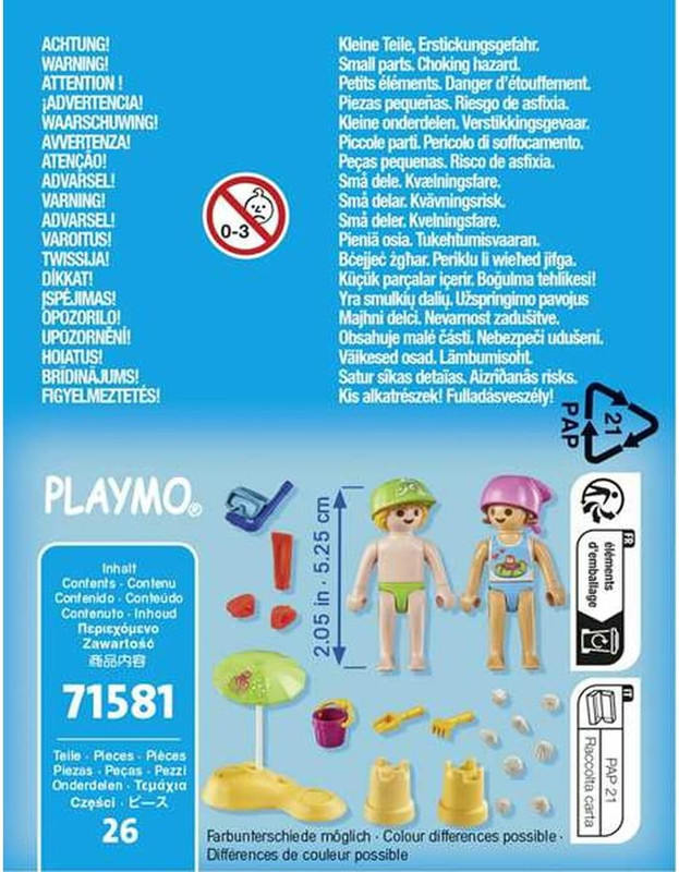 Niños con castillo de arena PLAYMOBIL 71581