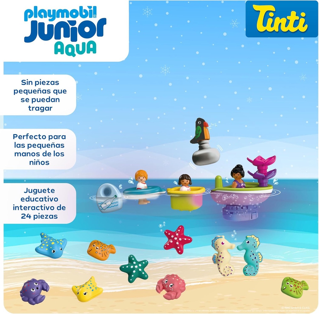 Calendario adviento JUNIOR & Tinti: cuenta atrás navideña en el baño PLAYMOBIL 71777