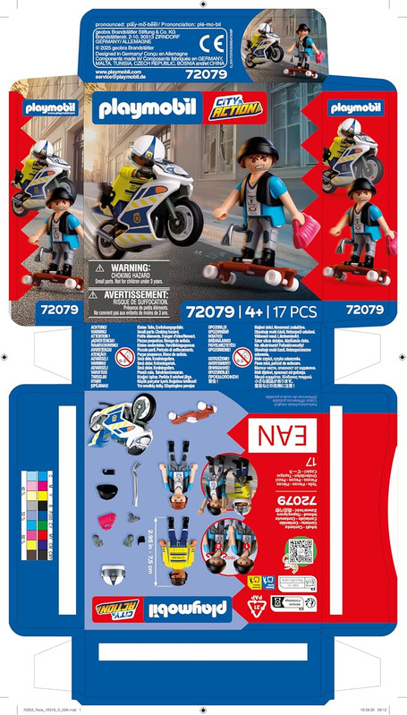 Persecución en moto PLAYMOBIL 72079