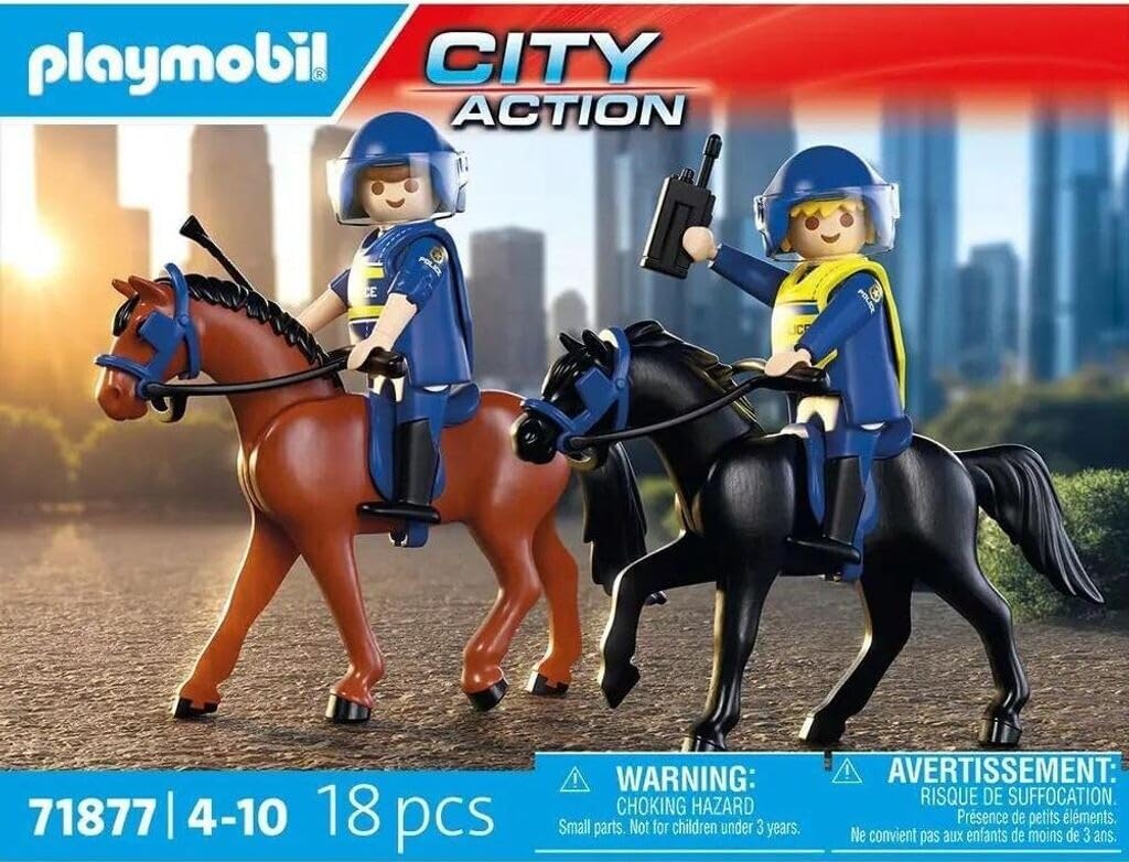 Escuadrón policial a caballo PLAYMOBIL 71877