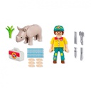 Duo Pack Cuidador con rinoceronte PLAYMOBIL 72025