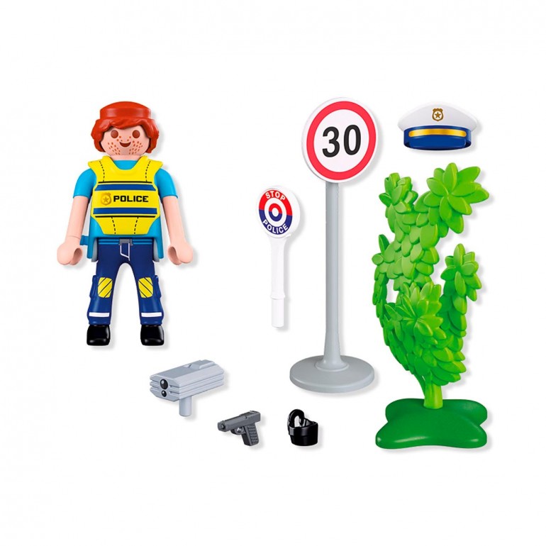 Policía con radar de velocidad PLAYMOBIL 72029