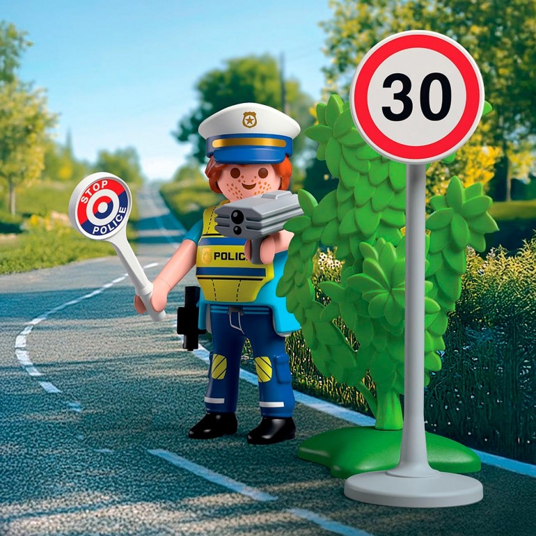 Policía con radar de velocidad PLAYMOBIL 72029