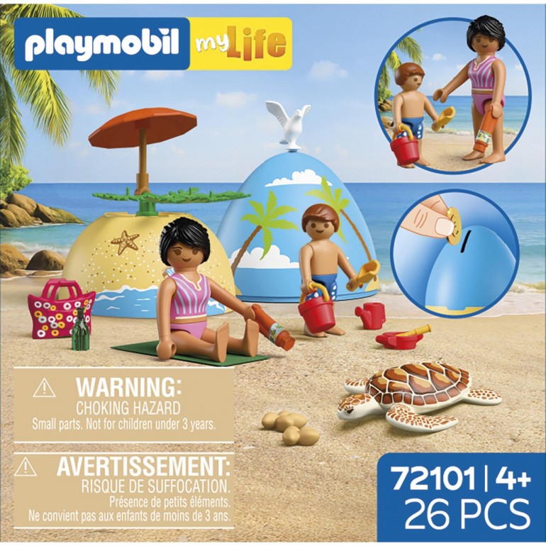 Play Egg: Vacaciones en la playa PLAYMOBIL 72101