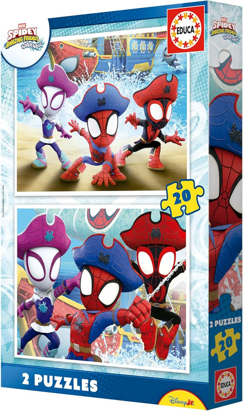 PUZZLE 2X20 SPIDEY&AMAZING FRIENDS EDUCA 20490