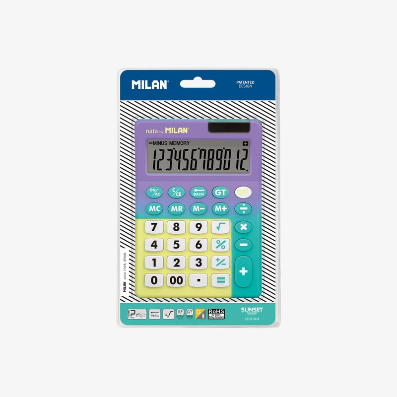 Calculadora de sobremesa grande de 12 dígitos, Sunset