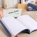 libretas A5 encoladas, papel a líneas AZUL (7 mm), 48 hojas de 95 gr/m², colección 430 since 1918