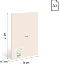 libretas A5 encoladas, papel a líneas BEIG (7 mm), 48 hojas de 95 gr/m², colección 430 since 1918