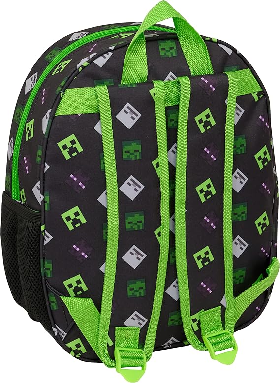 MOCHILA 3D MINECRAFT SAFTA 622619890