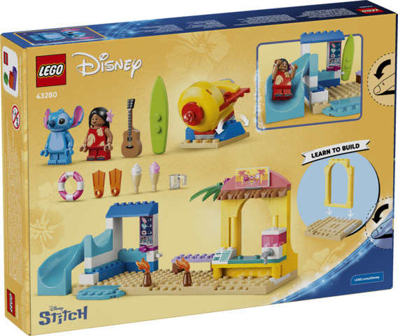 Diversión en la Playa con Lilo y Stitch LEGO 43280