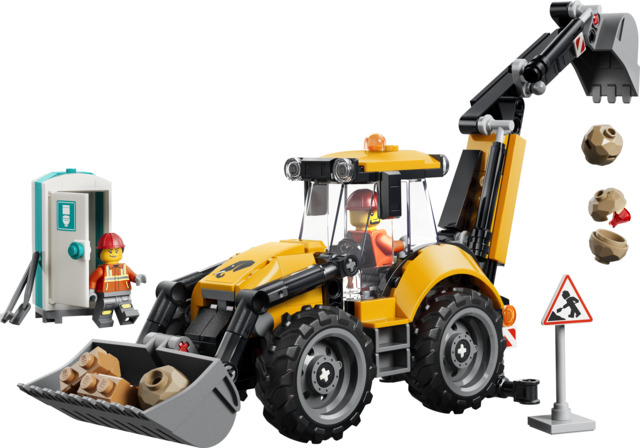 Cargadora Retroexcavadora Amarilla LEGO 60480