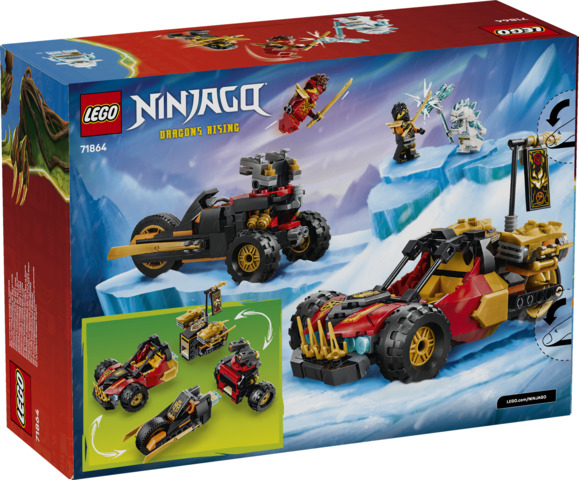 Vehículos Combinables de Kai y Cole LEGO 71864