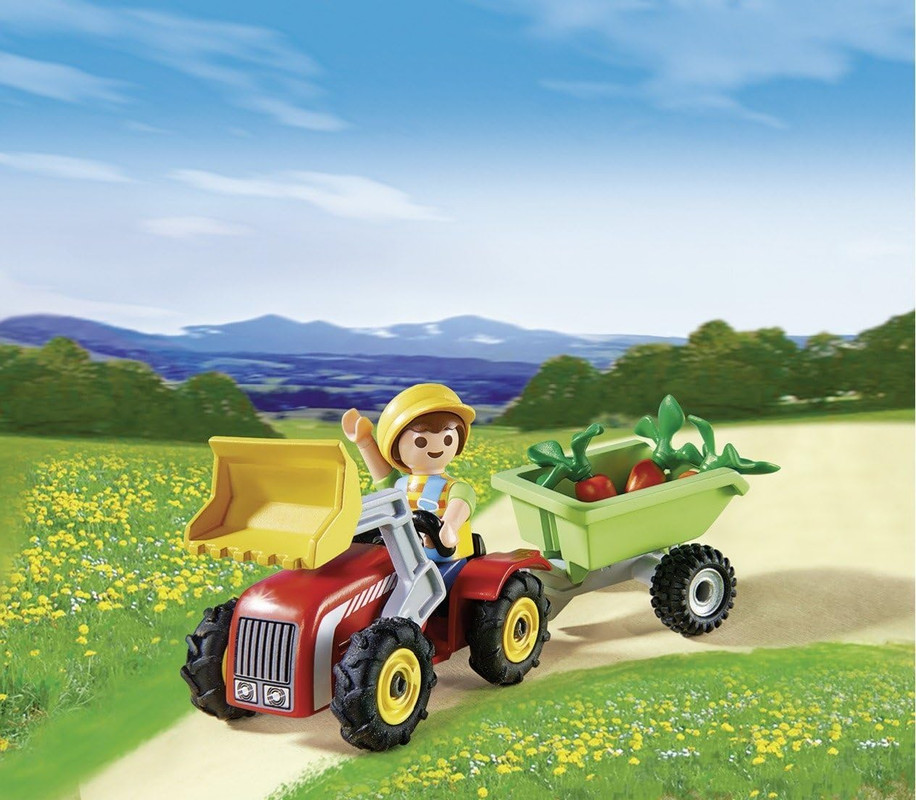 Niño con tractor PLAYMOBIL 4943