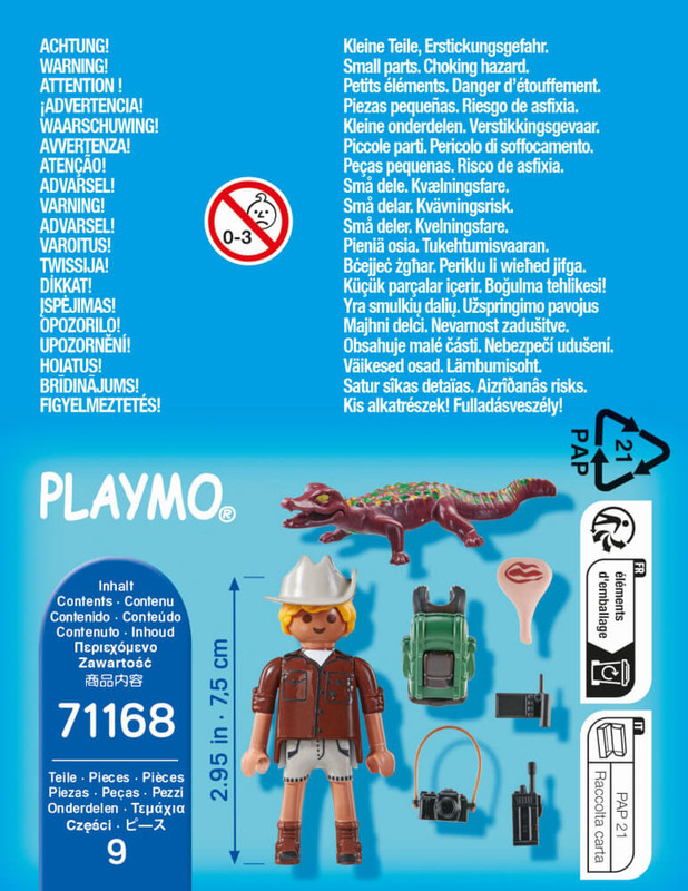 Investigador con Caimán PLAYMOBIL 71168