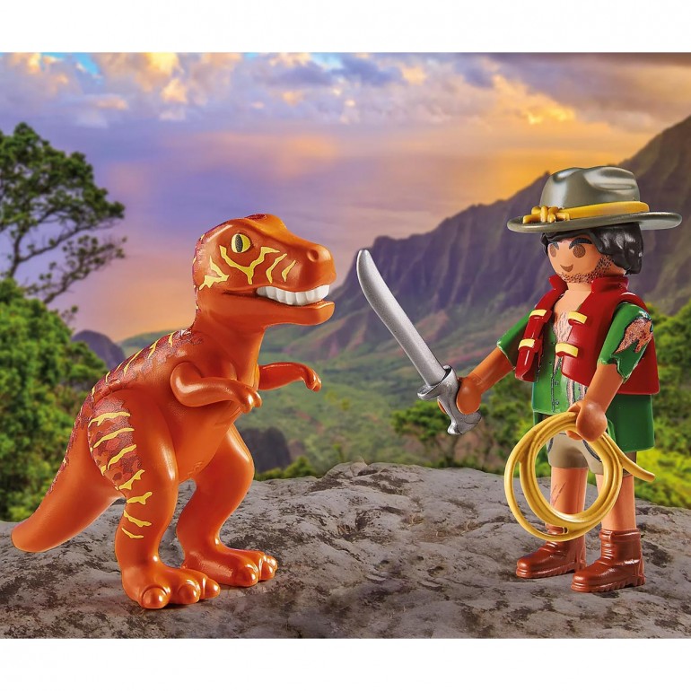 Duo Pack Aventurero con T-Rex PLAYMOBIL 71206