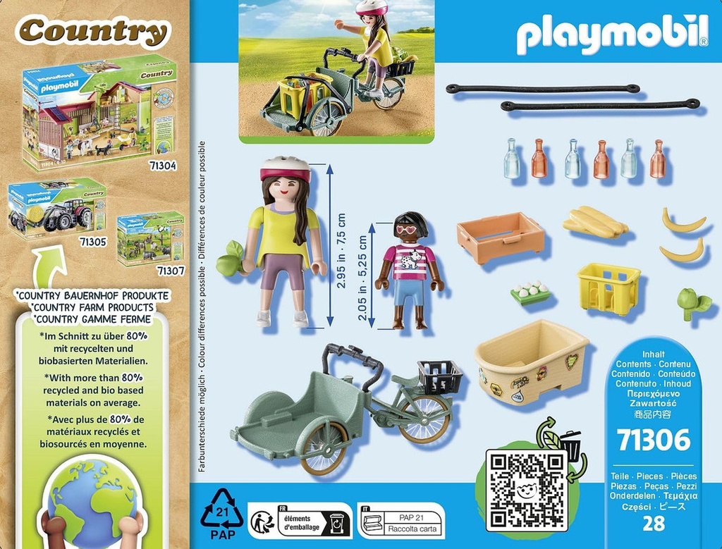 Cargo bike PLAYMOBIL 71306
