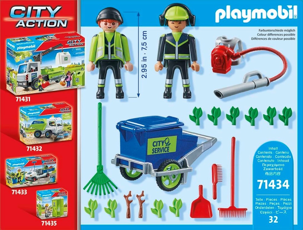 Equipo de limpieza urbana PLAYMOBIL 71434