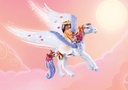 Pegaso con Arcoíris en las Nubes