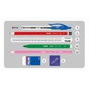 Kit 4 estuches con contenido Super Heroes rosa