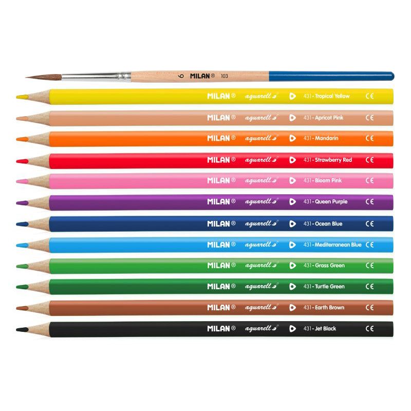 CAJA 12 LAPIZ TRIANGULARS AQUAREL-LABL
