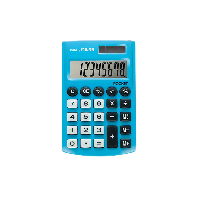 Blíster calculadora pocket azul 8 dígitos