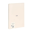 Libreta encolada, papel cuadriculado, 48 hojas A4, serie 1918, beige