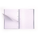 Libreta con espiral, papel cuadriculado, 80 hojas A4, serie 1918, beige