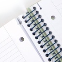 Libreta con espiral, papel pautado, 80 hojas A4, serie 1918, beige