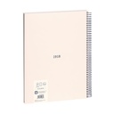 Libreta con espiral, papel pautado, 80 hojas A4, serie 1918, beige