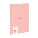 Libreta encolada, papel pautado, 48 hojas A4, serie 1918, rosa