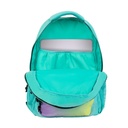 Mochila escolar 4 cremalleras (25 L) serie Sunset, verde milan 624604SN1GR